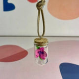 Car Charm - Car Accessories - Purple Orchid Gift for Her - Rearview Mirror Hanging - Car Mirror Hanger - Christmas Ornament - Stocking