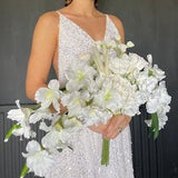 White Bridal Bouquet / Wedding Bouquet / White Wedding Flowers