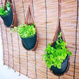 Thai Bamboo Basket Plant Hanging Orchid Outdoor Garden Decor Traditional Handicraft Bird Nest Bali Style