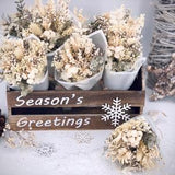 Petite Mini Christmas Dried Flower Bouquet, Natural Everlasting Dry Flowers, Holiday Season Flower Arrangement, Holidays 2023, Cute Present