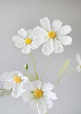 White Artificial Flowers Cosmos Wildflower - 3-4