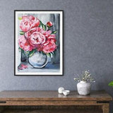 Peonies | Acrylic Painting | Wall Art | Landscape | Floral | Gift | Contemporary Art | Modern | Minimalist