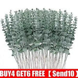 Artificial Eucalyptus Leaf Flowers Fake Green Plant Wedding Home Party Decor