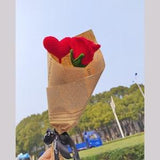 Crochet Rose, Handmade knitted Flower, Knitted Rose, Rose Bouquet, Red rose, Crocheted Flowers, Home Decor, Valentine's Gift, Rose Gift,Gift