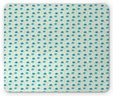 Nostalgic Flower Blue Design Mousepad Rectangle Non-Slip Rubber10583