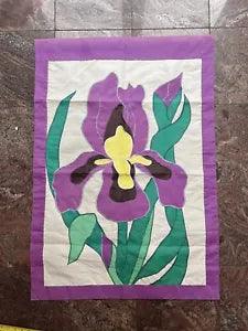 vintage Outdoor Garden Flower Lily Flag ,Purple 39.5"x27"