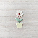 Sunflower in Flower Pot Iron On Patch, Embroidery Patch, Cute Kawaii Patch, Sew On Patch,  Craft Supply, DIY Patches 5