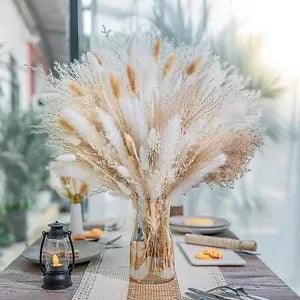95pcs Natural Dried Grass Decor Bouquet Flower Arrangement Centerpiece Table Dec