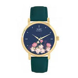 Toff London TLWS-59323 Ladies Pink Carnations Flower Watch