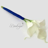 CHOOSE RIBBON COLOR - Calla Lily Bouquet, Real Touch Bouquet, White Calla Lily Bouquet, Real Touch Calla Lily Bouquet, Toss, Wedding Bouquet