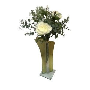 Rose bouquet artificial bouquet 36 cm long white/cream