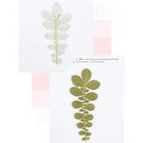 6PCS Potentilla Dried Flower Embossed Leaf Photo Frame Greeting Card...