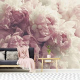 Beautiful peonies wallpaper, peel and stick wallpaper, self adhesive wallpaper, floral removable wallpaper, home decor
