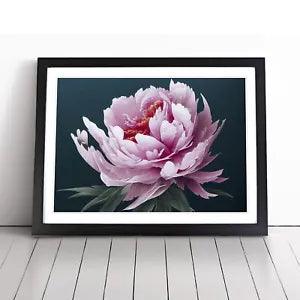 Marvellous Peony Flower Framed Wall Art Poster Print Home Decor Picture Large