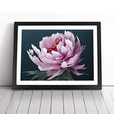 Marvellous Peony Flower Framed Wall Art Poster Print Home Decor Picture Large