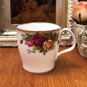 Royal Albert Old Country Roses Flat Sided Coffee Mug