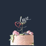 Love You Cake Topper, Valentine's Day Cake Topper, Valentines Decoration, Valentines Topper, Bouquet Topper.