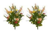 2 Pack Artificial Dahlia, Morning Glory, Ranunculus & Blossom Fillers, 30 Stem