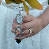 Bouquet Photo Pin- Silver Bouquet Photo Charm Rose Gold- Bouquet Photo Charm Gold- Bouquet Picture Pin- Bouquet Rememberance Charm- Bride