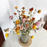 4 color dried small Ranunculus bunch??dried flower bouquet??dry flower arrangement ??vase filler??home decor??wedding decor