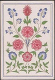 Playing Cards 1 Single Card Old Antique Wide Square Corner CARNATION Art FLOWERS