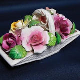 Vintage Hand Made Thorley English Bone China Rose Bouquet Pair Staffordshire England