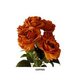 Artificial Roses 7 Blooms Faux Rose Bouquet Wedding Flower Supplies Artificial Greenery Silk Plant Floral Craft Supplies Faux Flowers