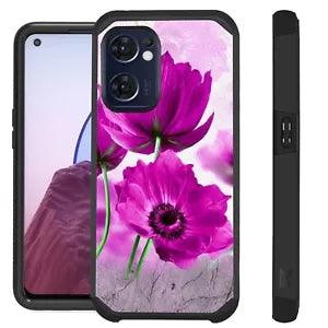 FUSION For OnePlus Nord N300 5G Case Hybrid Phone Cover PEONY PINK FLOWER