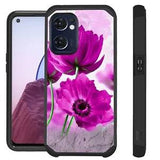FUSION For OnePlus Nord N300 5G Case Hybrid Phone Cover PEONY PINK FLOWER