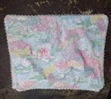 Two (2) Martex Atelier Standard Shams Water Lilies Claude Monet Vintage 21"x27"