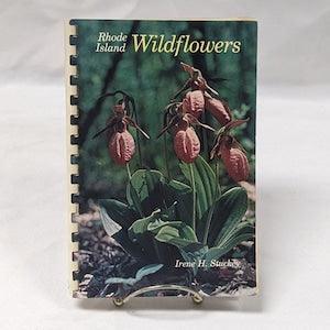Rhode Island Wildflowers, Color Photo Guidebook, Vintage Book, Identify Flowers on Your Hike, Nature Studies, Orchids Wild Lupine, Signed