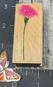 Hero Arts Real Carnation Flower D2976 Rubber Stamp Wood #BL30