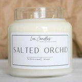 Sea Salt & Orchid Scented Candle//Plant Lover Gift// Soy Wax Melt//Gift Basket For Dad//Handmade Birthday Gift