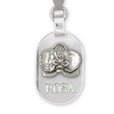 Orchid Jewelry Sterling Silver Orchid Key Ring Handmade Flower Jewelry OR2-KRE
