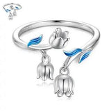 S925 Sterling Silver Ring Lily Of The Valley Open Ring By Sursenso