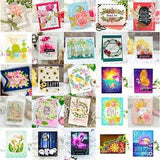 Flower Petal Leaf Frame Butterfly Clear Stamp Cutting Die Diy Scrapbooking Cards