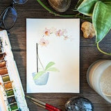 Watercolor Orchid Print