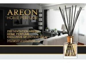 AREON Home Air Freshener Luxury Perfume Reed Diffuser + 10 Rattan Reeds 50-150ml