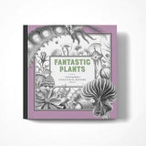 Fantastic Plants- Coloring Book of Unnatural History Vol 4 | Paperback Grayscale Adult Relaxation | Bizarre Vintage Botanical Illustrations