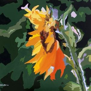 Original Artwork | Sunflower | New | Acrylic Painting | Large Wall Art | Wall Art | Wall Decor | Floral Art