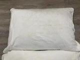 Embroidered Pillow Shams Off White & Cream Shabby Chic Cottagecore Sweet Lilies