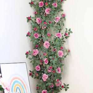 Artificial Rose Wall Hanging Flower Balcony Wall Green Plant Decoration Fake Flower  Living Room Hanging Wall Flower  Orchid Plastic Flower