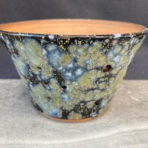 Medium Green Lichens Handmade Orchid Planter
