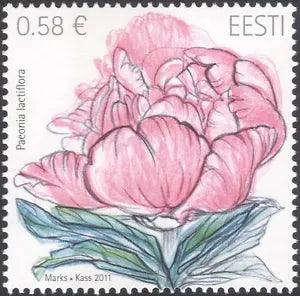Estonia 2011 Chinese Peony/Flowers/Plants/Nature/Horticulture 1v (ee1208)