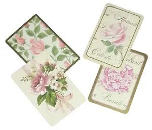 Pink Flowers Roses Carnation Cards Wedding Bouquet Junk Journal Scrapbook Crafts