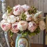 1 Bunch European Artificial Peony Silk Flower Wedding Decoration And Home Decor