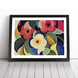 Abstract Peony Flowers Framed Wall Art Poster Print Home Decor Picture Large