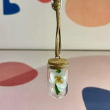Car Charm - Car Accessories - White Orchid Gift for Her - Rearview Mirror Hanging - Car Mirror Hanger - Christmas Ornament - Stocking Stuff
