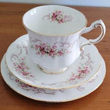 Paragon rose bouquet teacup trio