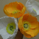 A bouquet of paper flowers from poppies of different colors and shades for a wedding or anniversary is a great gift for her